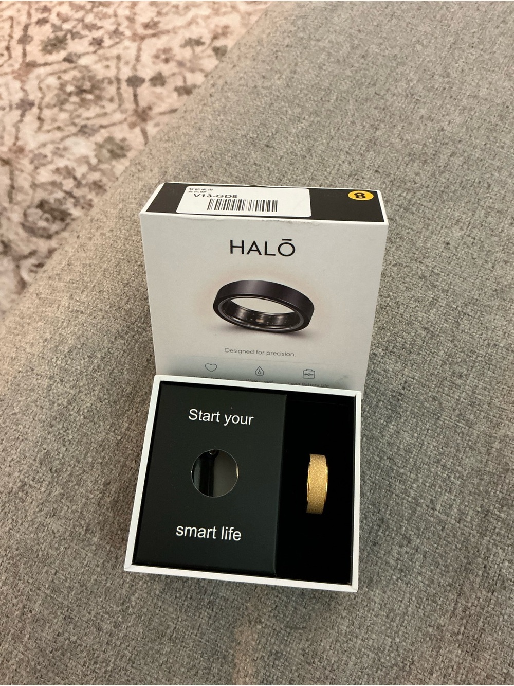 Halo Men's Ring in Gold Finish